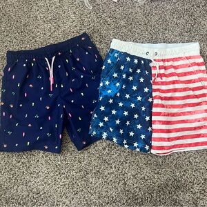 Cat & Jack Navy and Stars & Stripes Swim Trunks